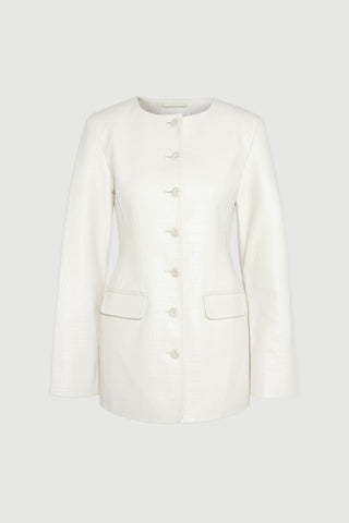 Envelope1976 Blair blazer Blazer Cream croc