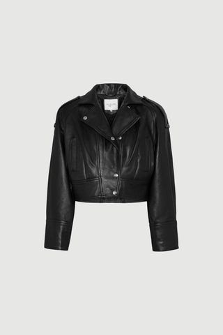 Envelope1976 Chateau jacket - Leather Jacket Black