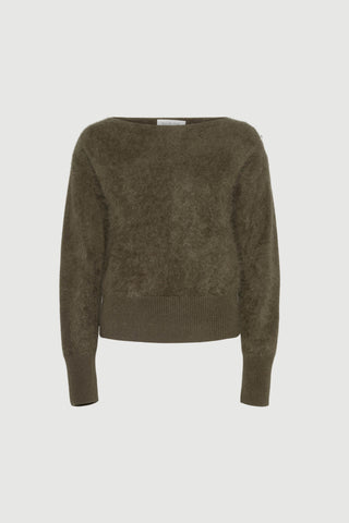 Envelope1976 Cloud knit - Cashmere Sweater Dark olive