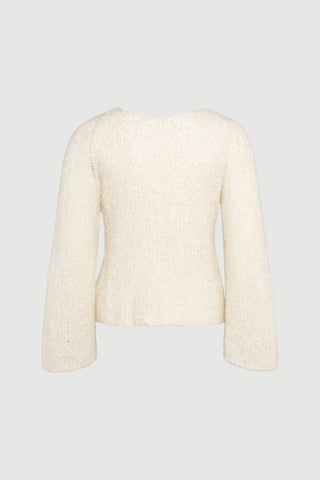 Envelope1976 Eyra knit - Alpacca & Nylon Sweater Off white