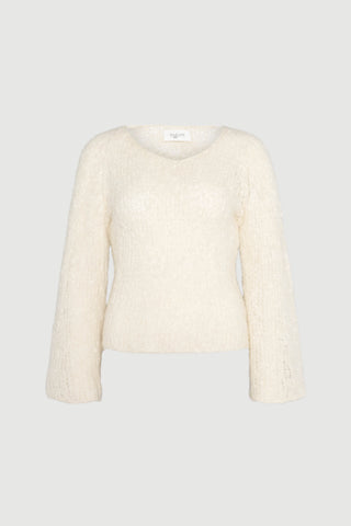 Envelope1976 Eyra knit - Alpacca & Nylon Sweater Off white