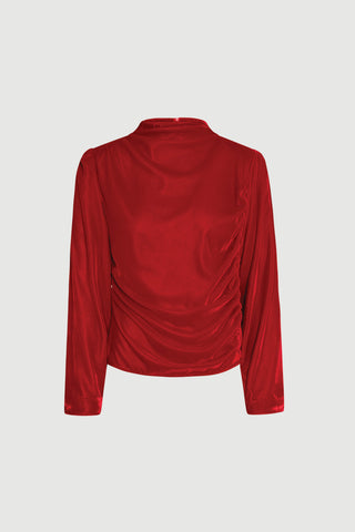 Envelope1976 Jet top velvet - Viscose Top Red