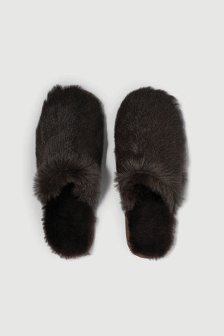 Envelope1976 Lodge slippers Shoes Dark brown
