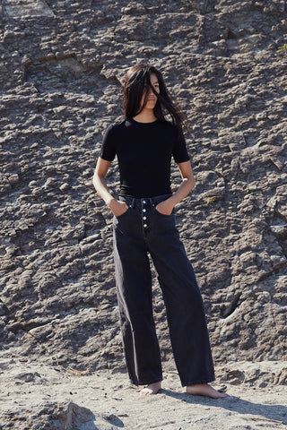 Envelope1976 Loose pant Pants Washed black