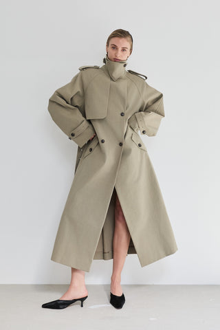 Envelope1976 Majorstuen trench coat Coat Khaki