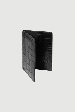 Envelope1976 Passport holder, Black croc Bags Black croc