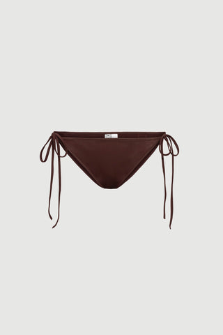 Envelope1976 Sea bikini bottom - Recycled polyamide Bikini Dark coffee