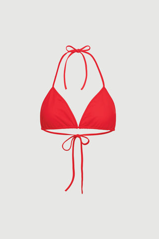 Envelope1976 Sea bikini top - Recycled polyamide Bikini Poppy red