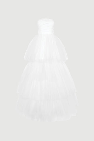 Envelope1976 Swan dress - Leftover fabric Dress White