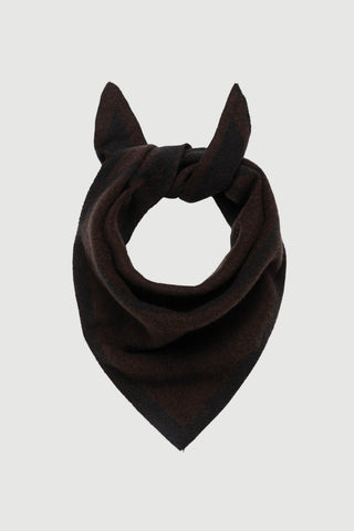 Envelope1976 Triangle scarf small Scarf Tobacco / Black