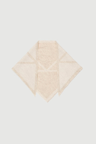 Envelope1976 Triangle scarf small, Cream / Light beige Scarf Cream / light beige