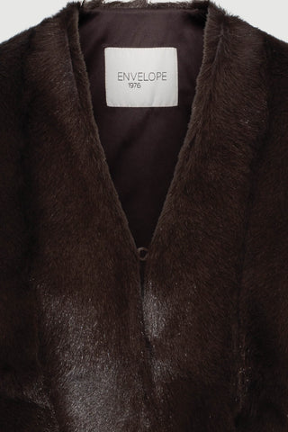 Envelope1976 Usta shawl Scarf Brown