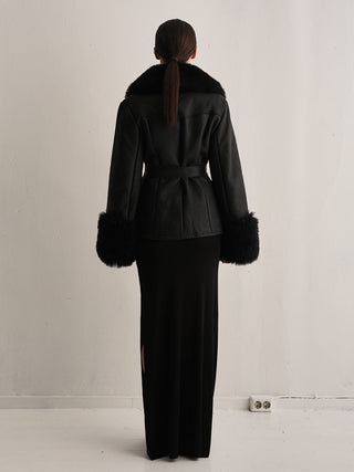 Envelope1976 Woodstock jacket short Jacket Black