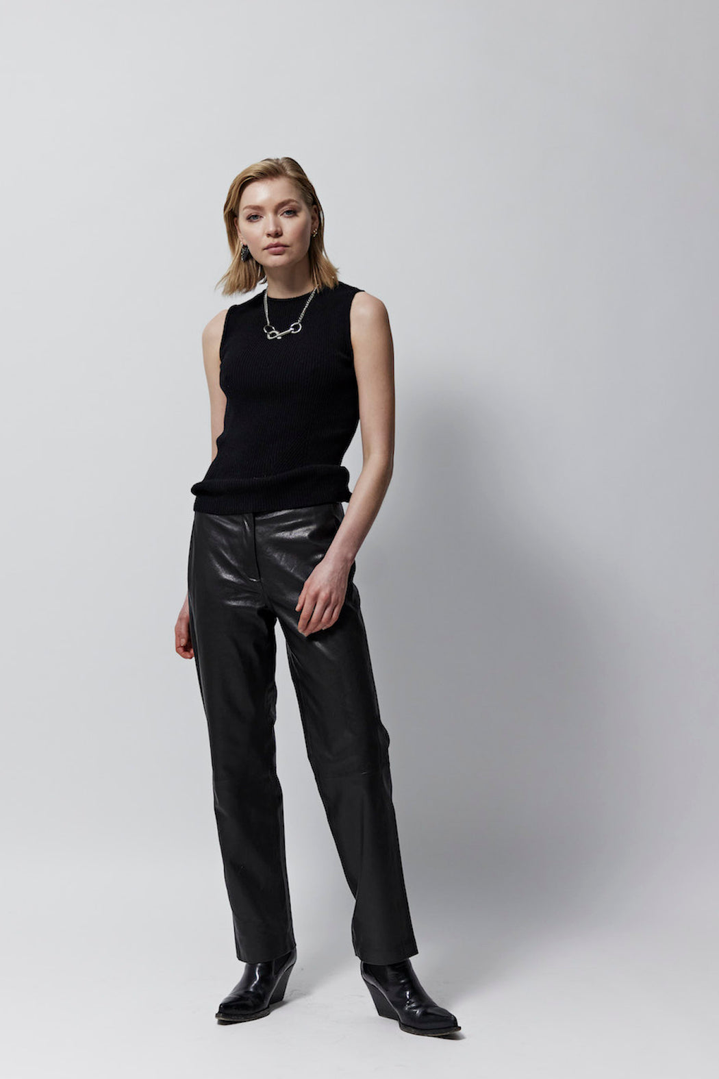 Envelope1976 Andorra pant - Leather Pants Black