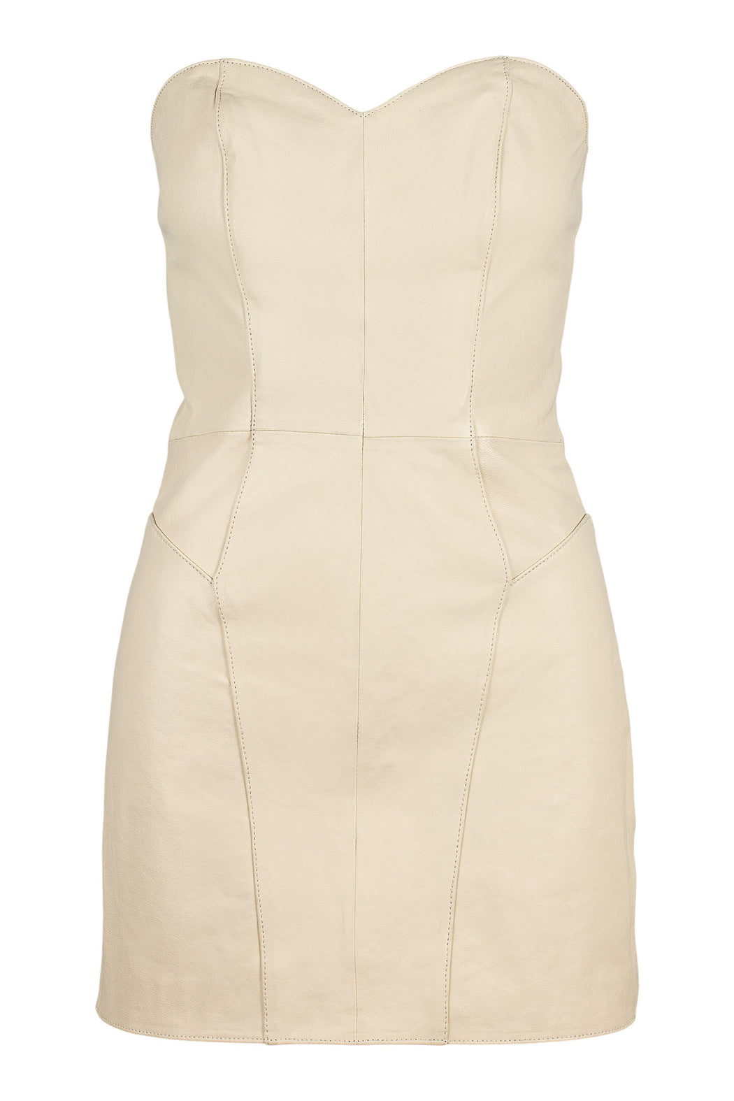 Envelope1976 Beverly dress - Leather Dress Cream