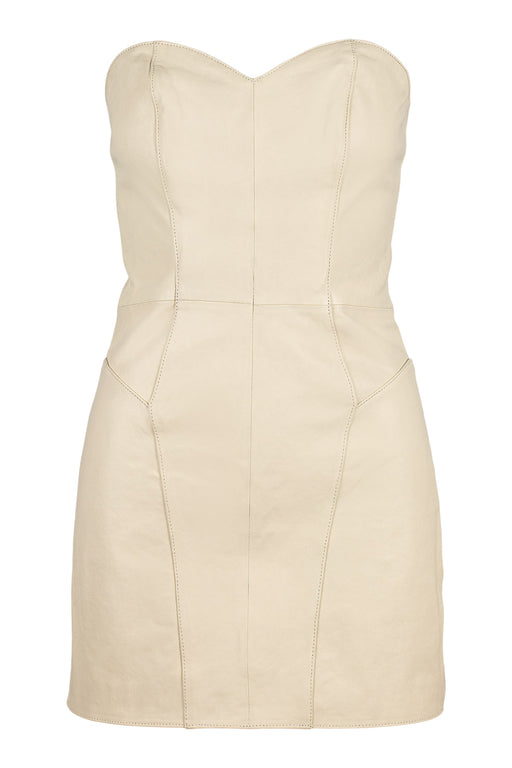 Envelope1976 Beverly dress - Leather Dress Cream