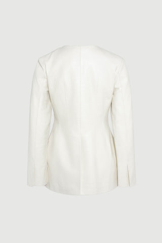 Envelope1976 Blair blazer Blazer Cream croc