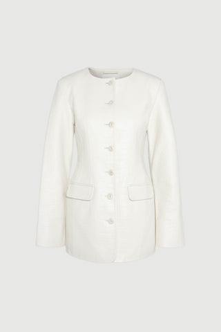 Envelope1976 Blair blazer Blazer Cream croc