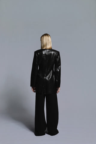 Envelope1976 Blair blazer Jacket Black croc