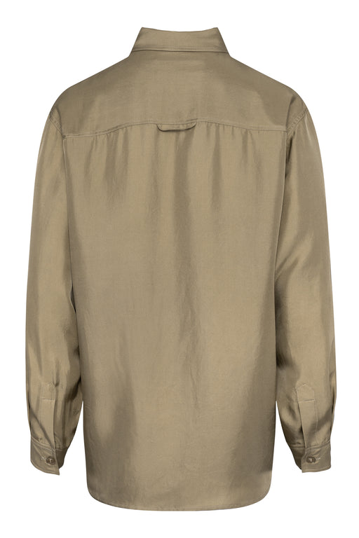 Envelope1976 Blank shirt - Silk Shirt Olive