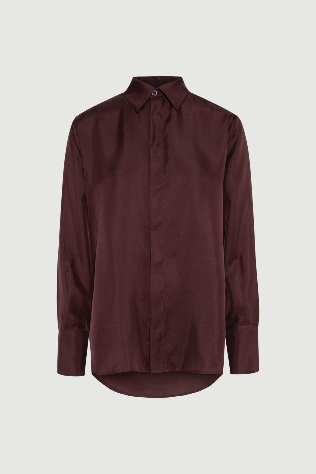 Envelope1976 Braga shirt - SIlk Shirt Aubergine