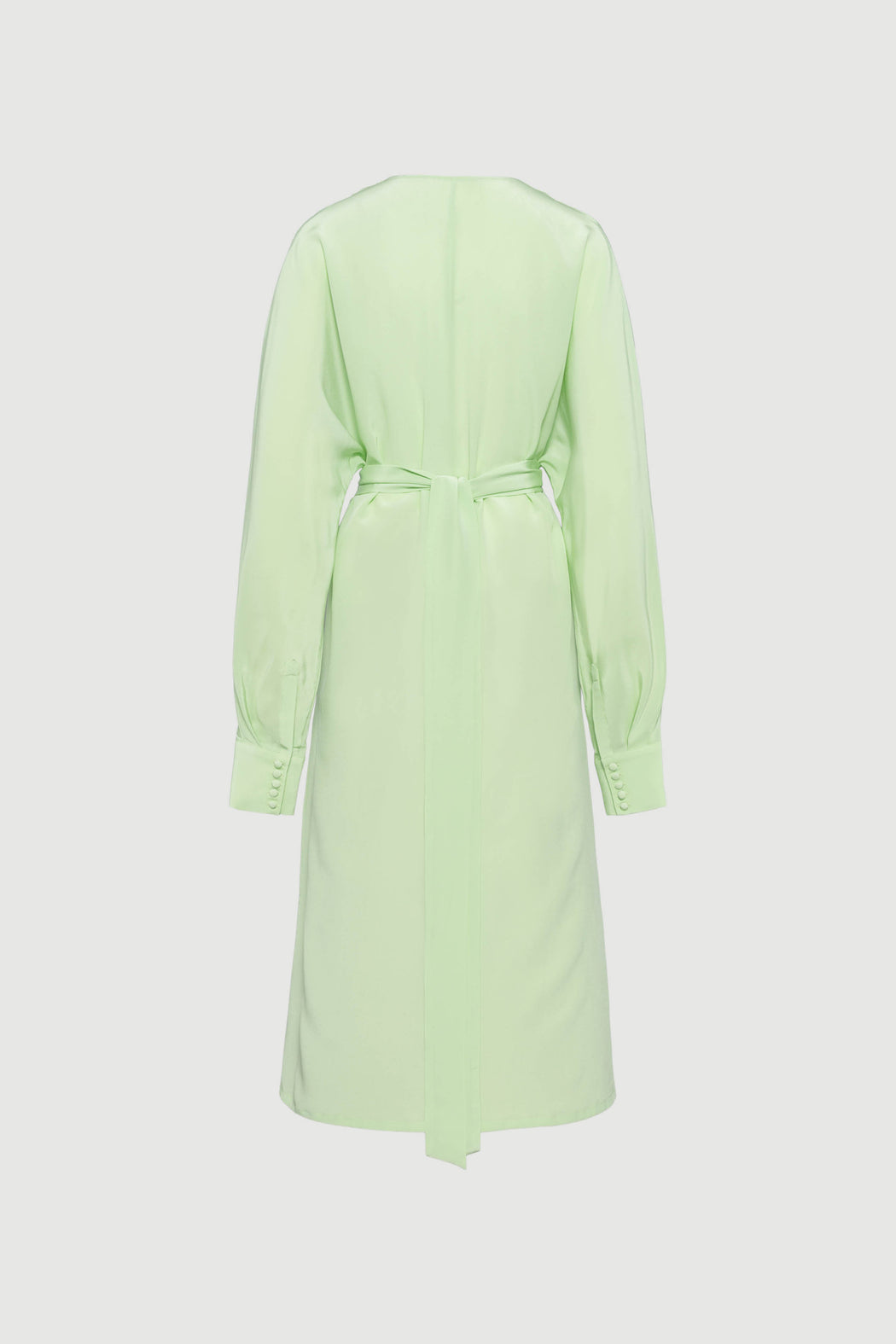 Envelope1976 Cannes dress - CDC silk Dress Green ash