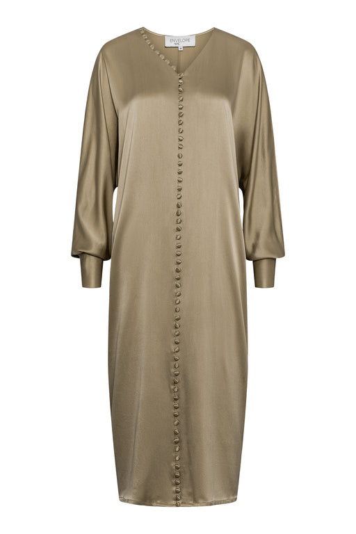 Envelope1976 Cannes dress - Silk Dress Olive