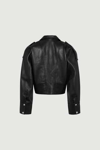 Envelope1976 Chateau jacket - Leather Jacket Black