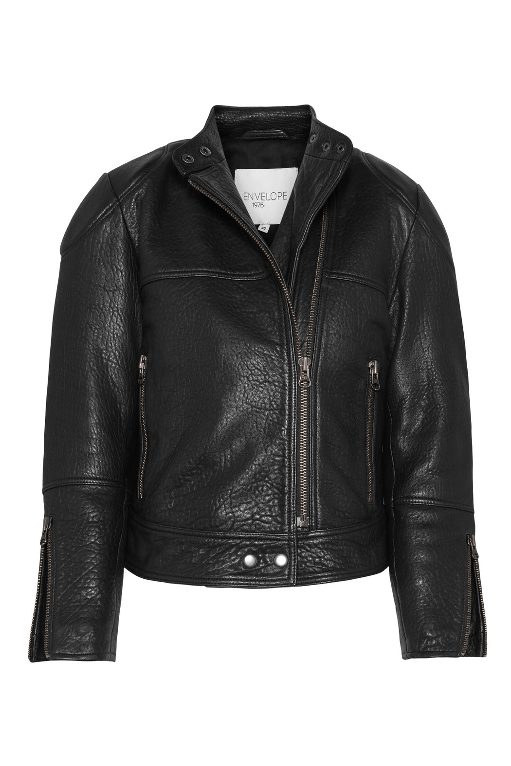 Envelope1976 Easy biker jacket - Leather Jacket Black