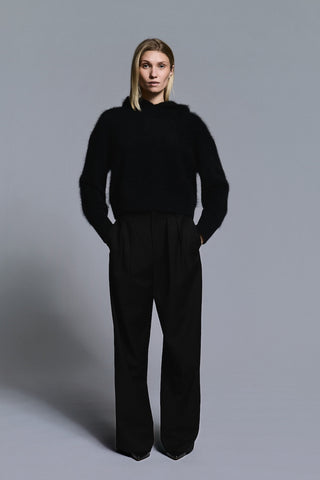 Envelope1976 Everyday hoodie cashmere Sweater Black