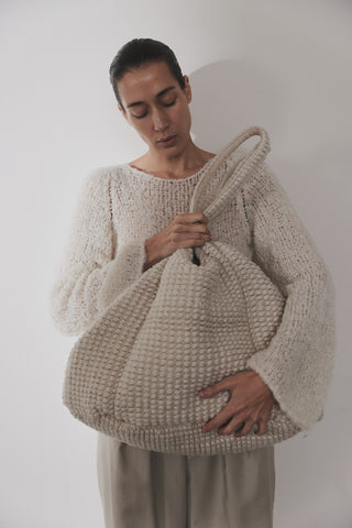 Envelope1976 Eyra knit - Alpacca & Nylon Sweater Off white