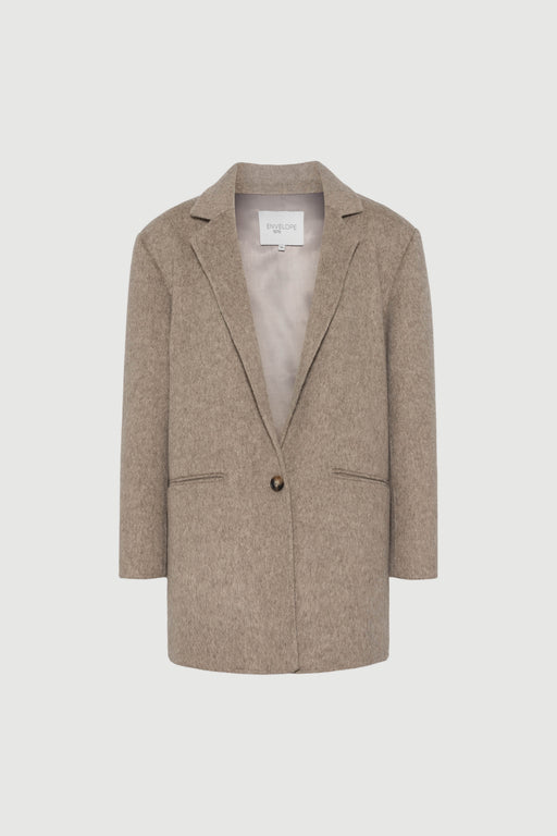 Envelope1976 Form jacket - Wool Blazer Taupe melange