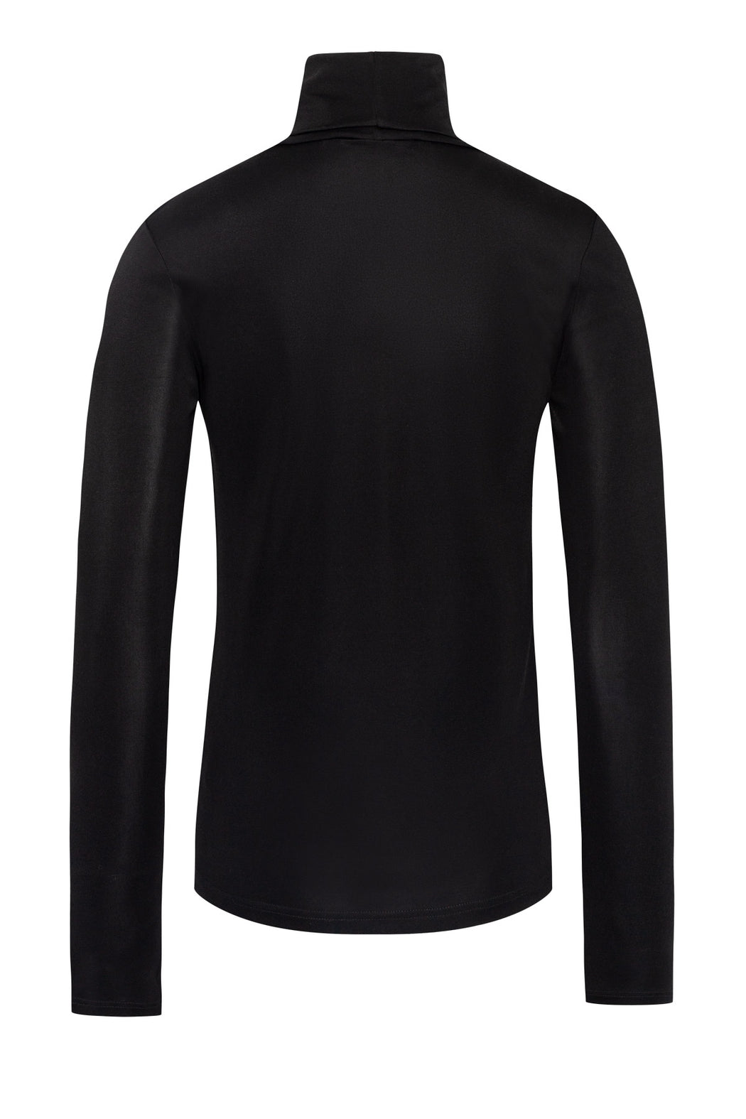 Envelope1976 Heart turtleneck - Viscose & Silk Top Black