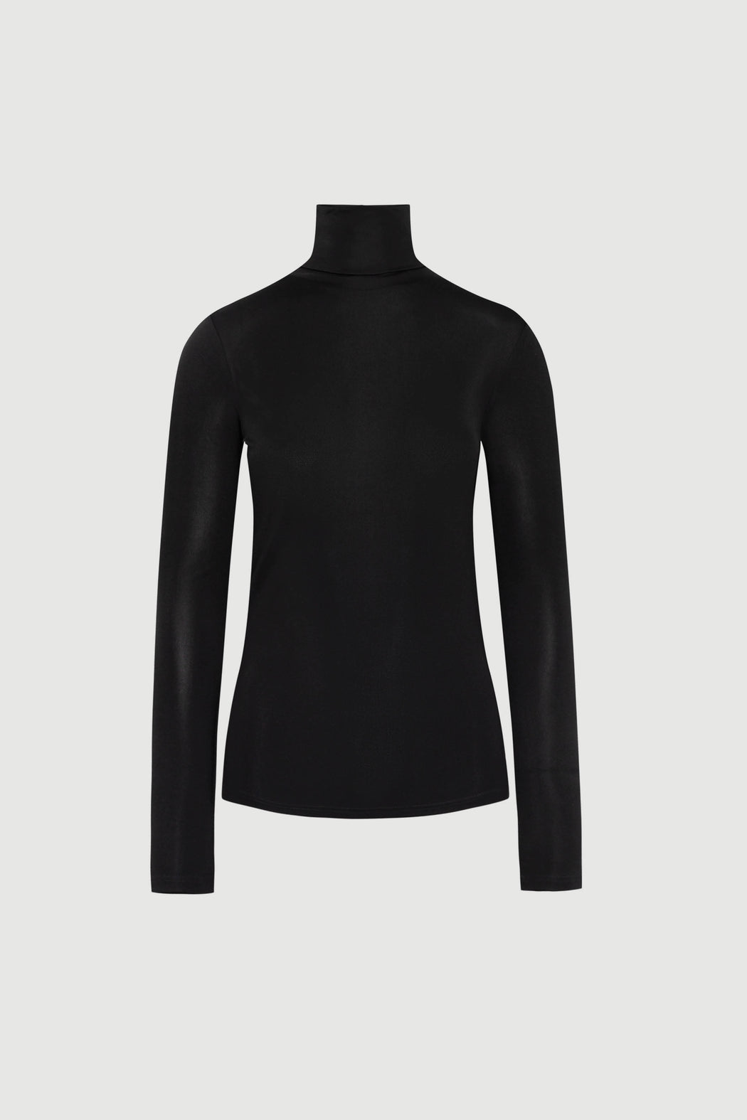 Envelope1976 Heart turtleneck - Viscose & Silk Top Black