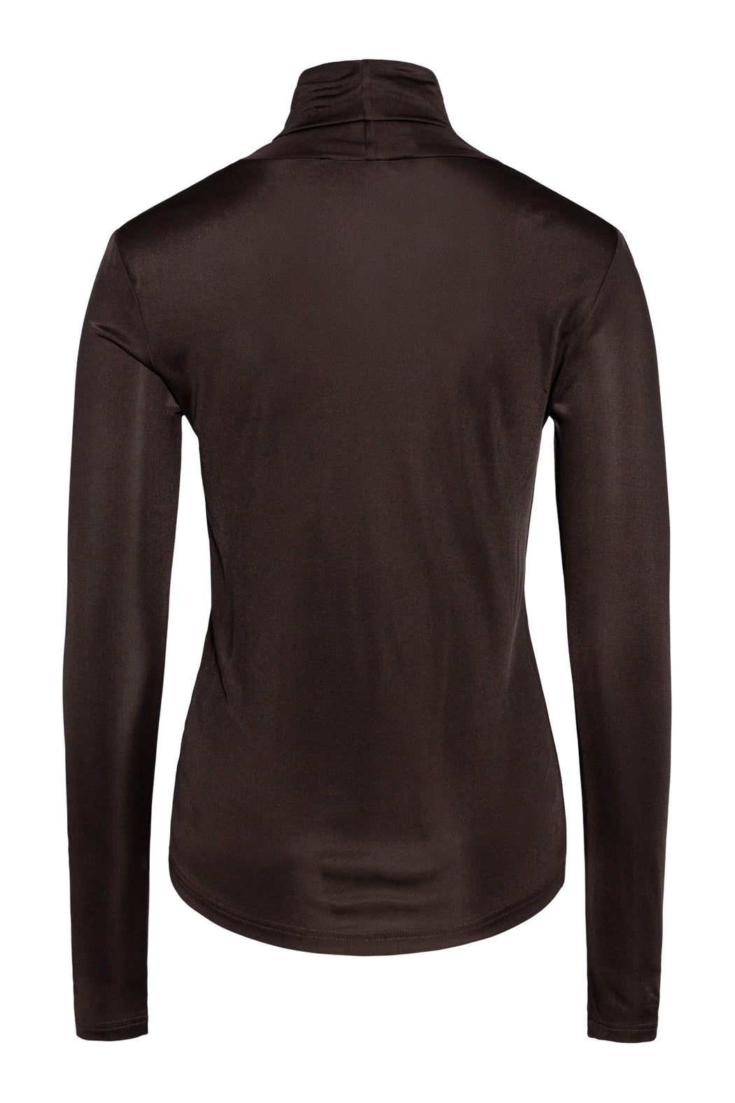 Envelope1976 Heart turtleneck - Viscose & silk Top Brown