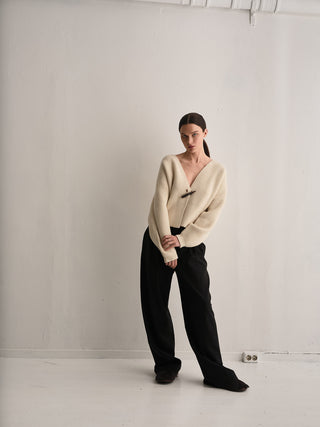 Envelope1976 Horn cardigan Cardigan Cream