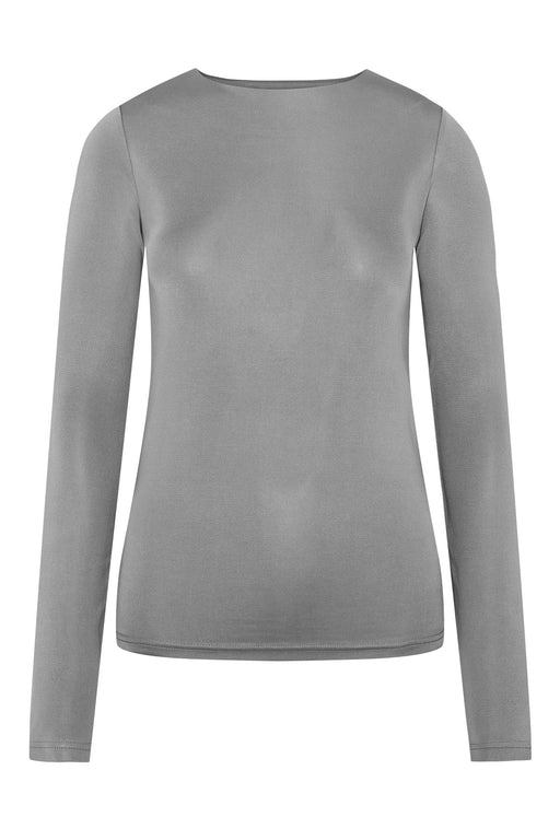 Envelope1976 Initial longsleeve - Viscose & Silk Top Grey