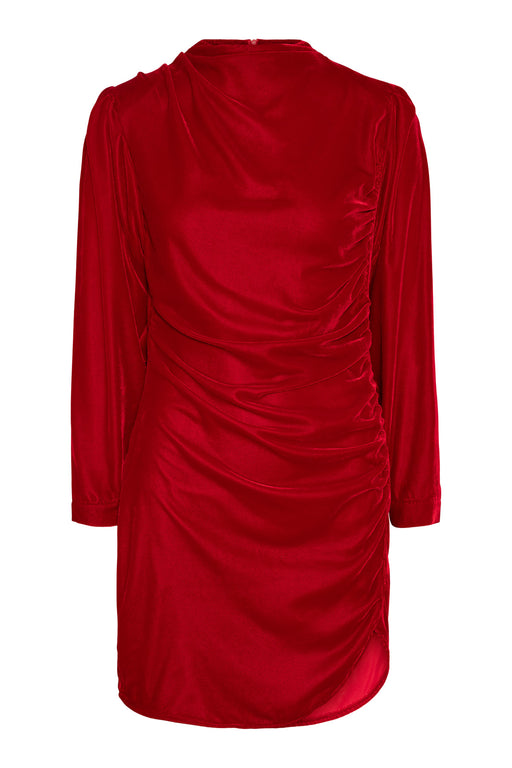 Envelope1976 Jet dress velvet - Viscose Dress Red