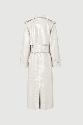 Envelope1976 Majorstuen trench Jacket Cream croc