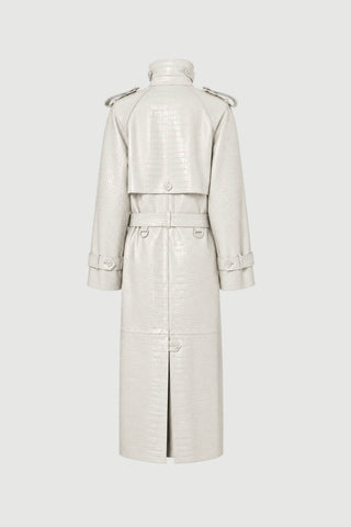 Envelope1976 Majorstuen trench Jacket Cream croc
