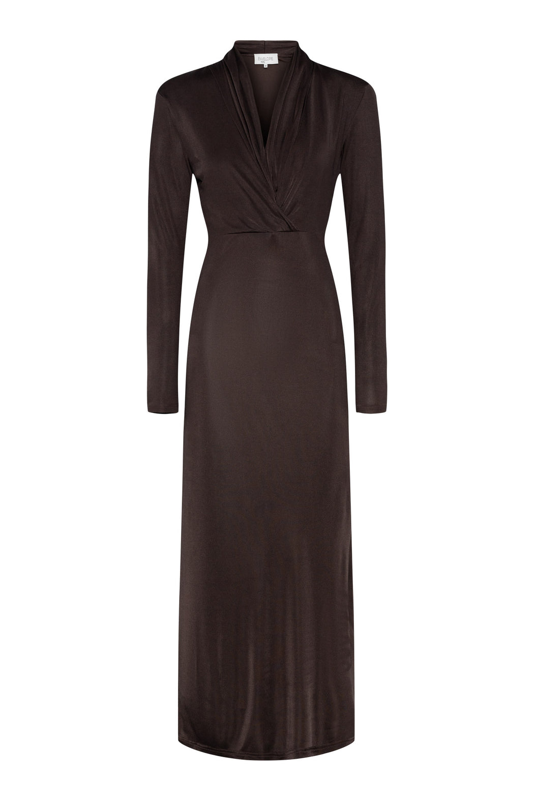 Envelope1976 Midnight dress - Viscose & Silk Dress Brown