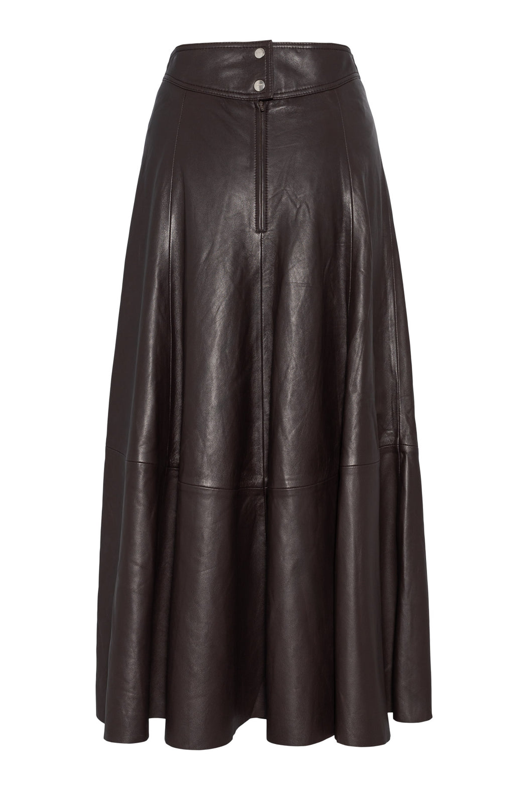 Envelope1976 Mika skirt - Leather Skirt Aubergine