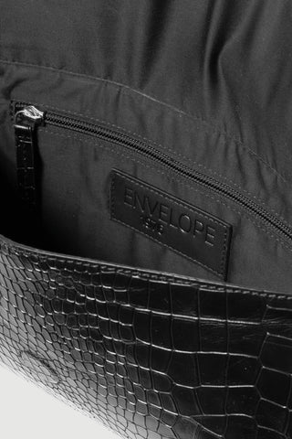 Envelope1976 Onyx clucth, Black croc Bags Black croc