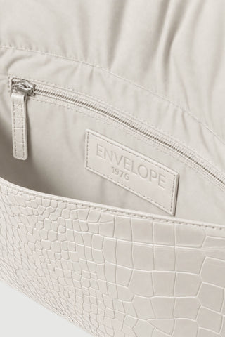 Envelope1976 Onyx clutch Bags Cream croc