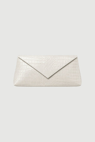 Envelope1976 Onyx clutch Bags Cream croc