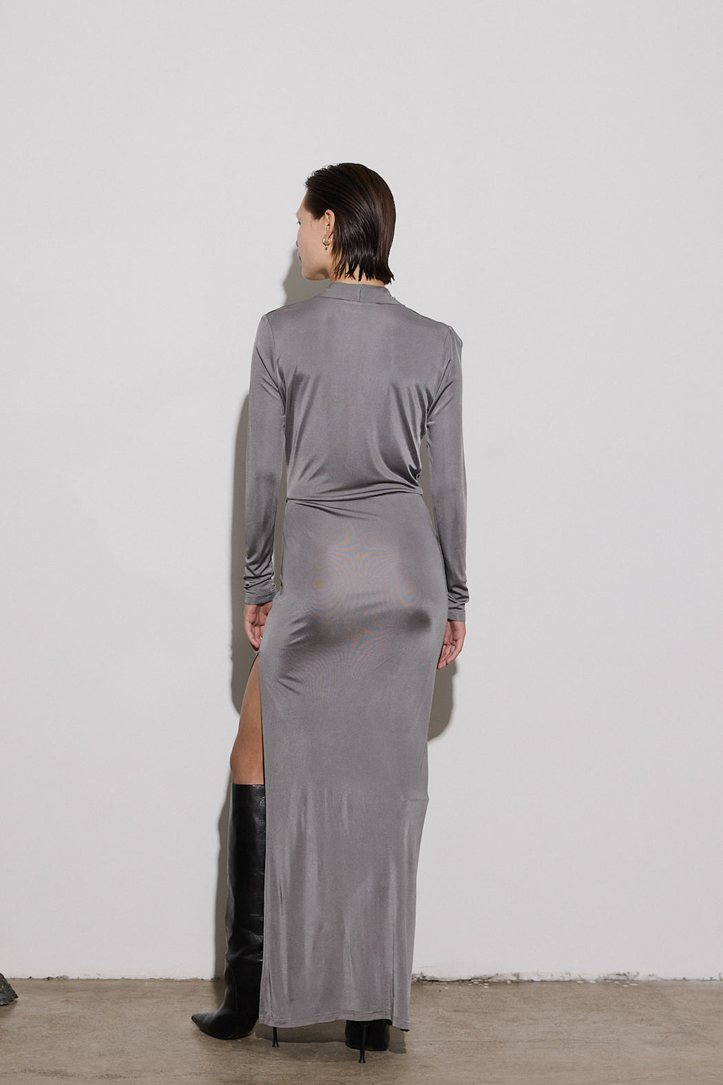 Envelope1976 Opening dress - Viscose & Silk Dress Grey