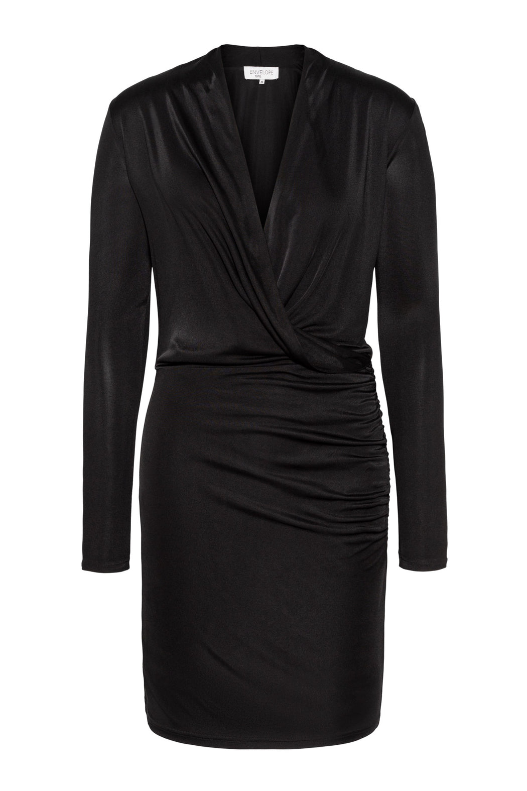 Envelope1976 Opening dress short - Viscose & Silk Dress Black