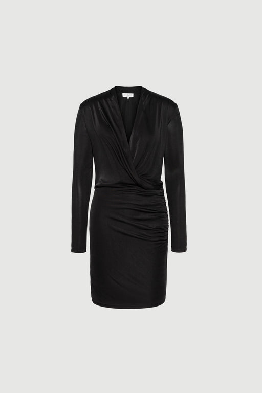 Envelope1976 Opening dress short - Viscose & Silk Dress Black