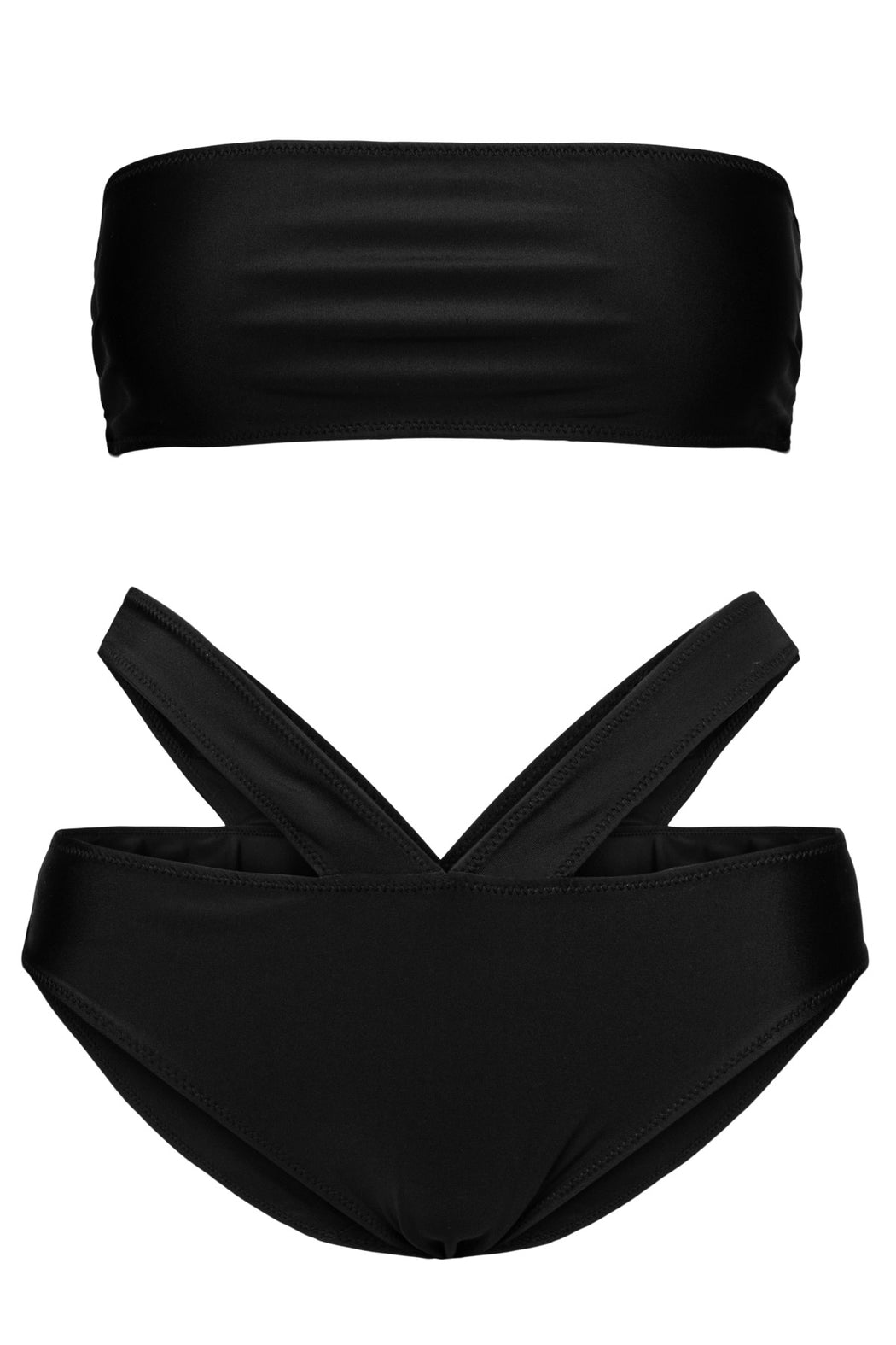 Envelope1976 Pacha top - Recycled polyamide Bikini Black