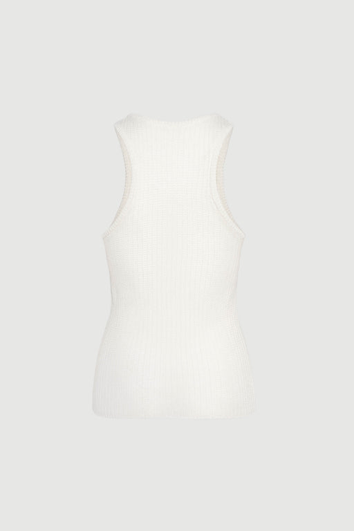 Envelope1976 Racer tank II - Lycocell, Organic cotton & Linen Top Cream